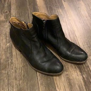 Lucky Brand breck leather ankle booties SZ 10